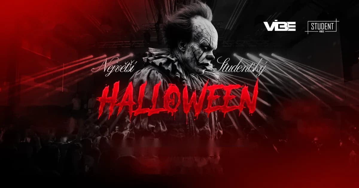 Halloween party — plakát akce Student Vibes