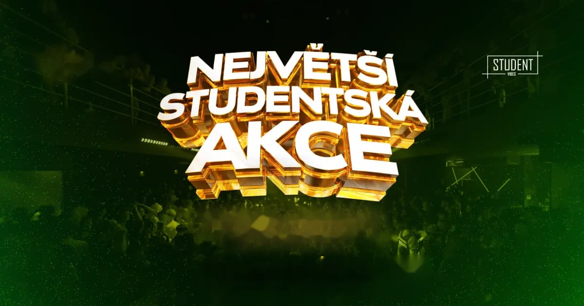Největší studentská akce — plakát akce Student Vibes