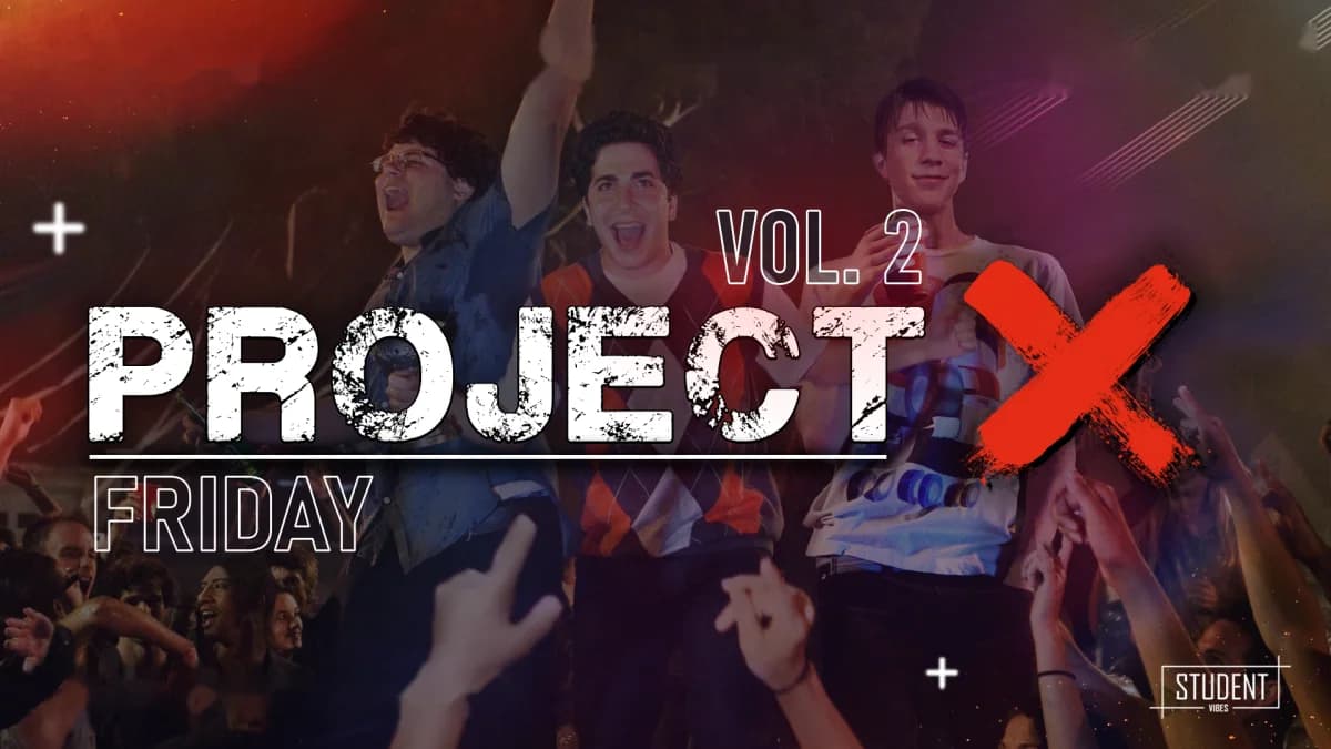 Project X — plakát akce Student Vibes