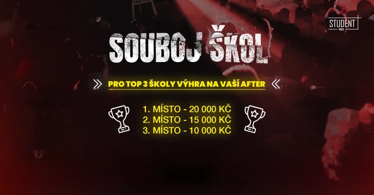 Souboj škol — plakát akce Student Vibes
