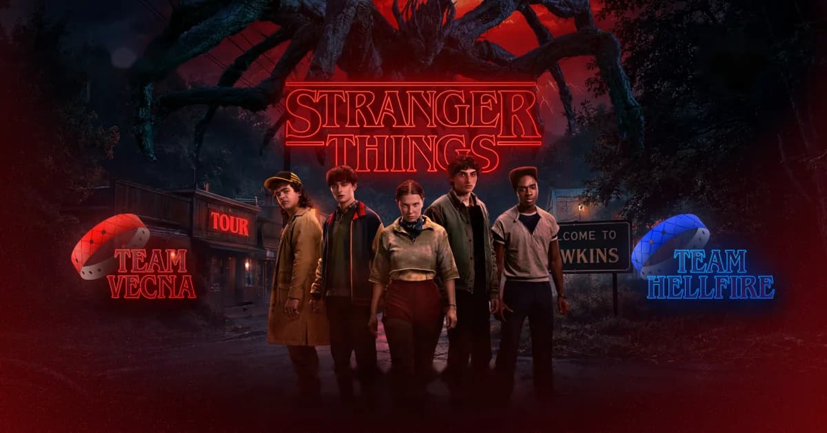 Stranger Things party — plakát akce Student Vibes