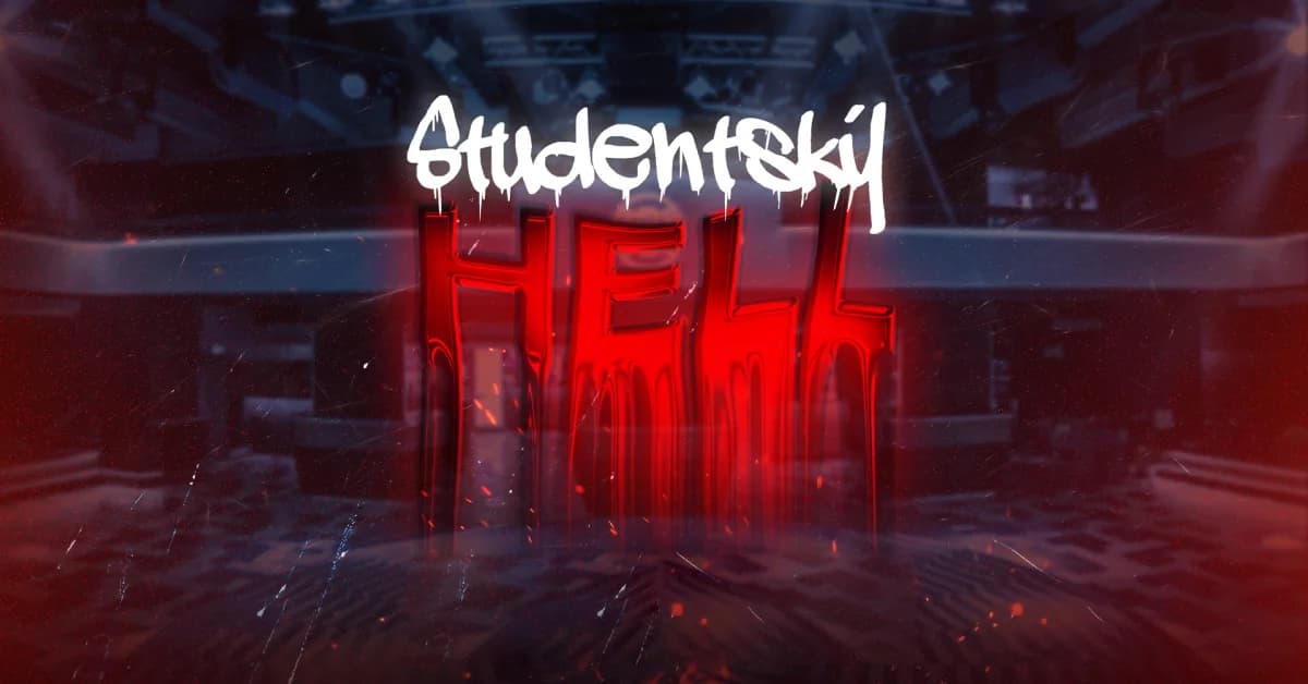 Studentský Hell — plakát akce Student Vibes